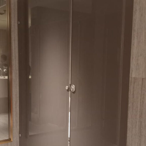 Sistem Kubikal Toilet Allumunium glass